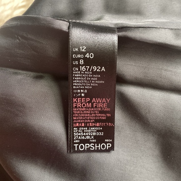 TOPSHOP Genuine Leather Mini Skirt - Picture 6 of 8